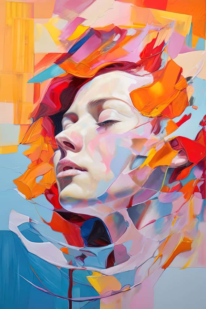 Ethereal Reverie: Vibrant Dreams Envisioned premium reproduction