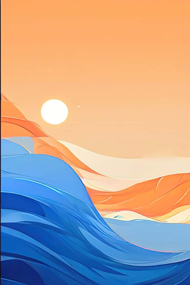 Ethereal Horizons: Harmony in Color premium reproduction