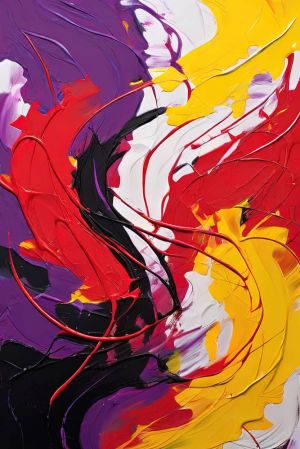 Vivid Symphony: The Dance of Colors wall art
