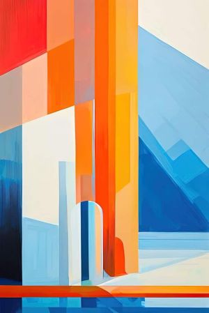 Chromatic Odyssey: Harmony in Abstract wall art