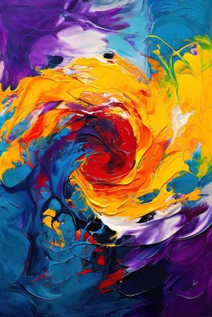 Vibrant Swirl of Emotion wall art