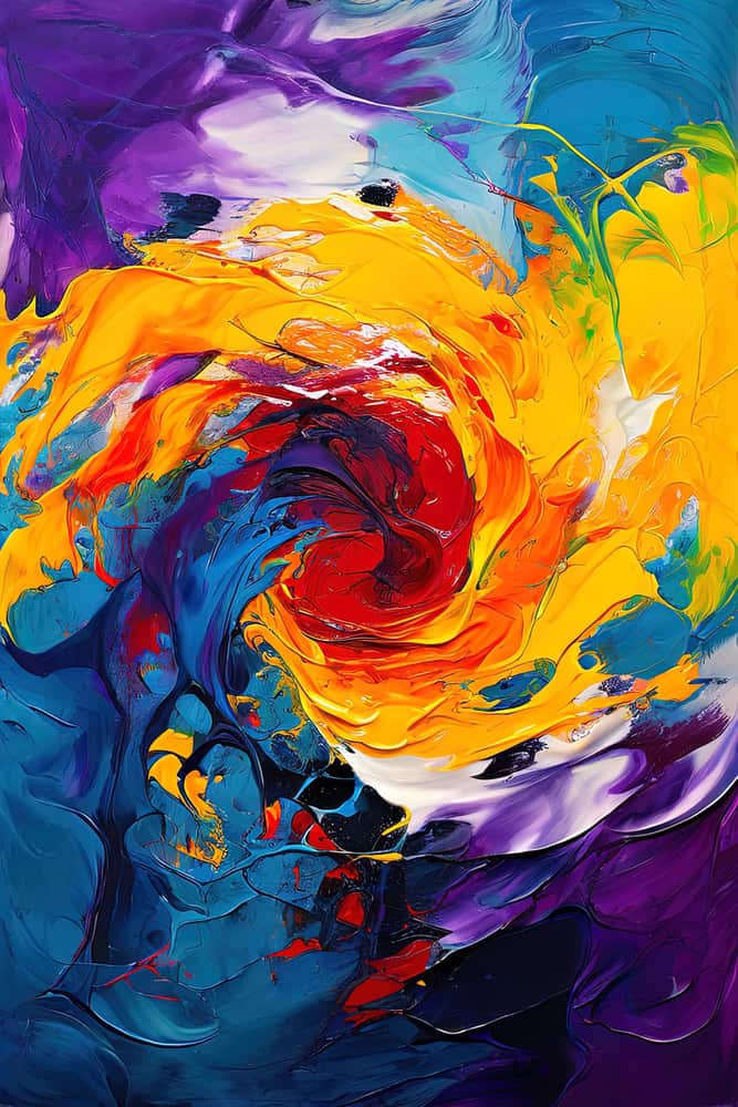 Vibrant Swirl of Emotion premium reproduction