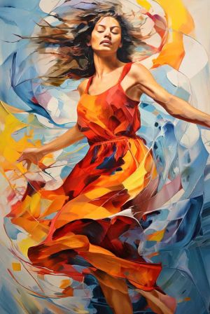 Ethereal Dance of Colors wall art
