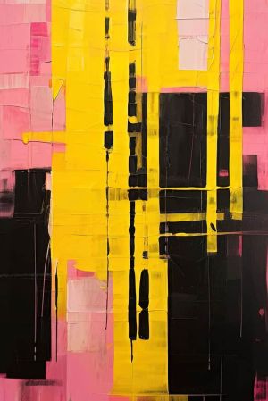 Vibrant Horizons: An Exploration of Abstract Symmetry wall art