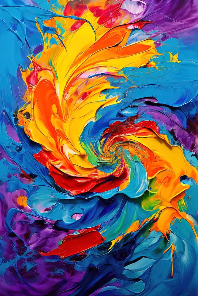Vibrant Symphony: Color in Motion premium reproduction