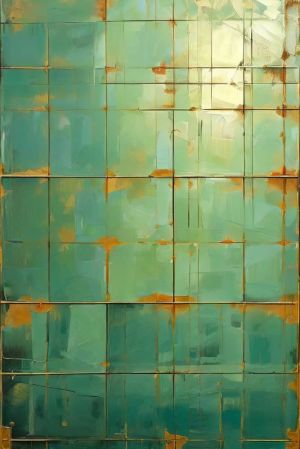 Verdant Lattice Harmony wall art