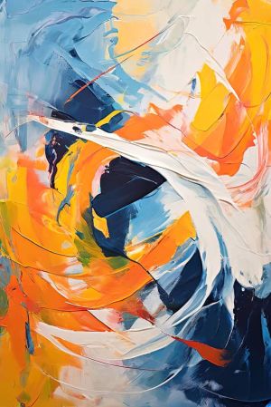 Ethereal Symphony: A Dance of Color wall art