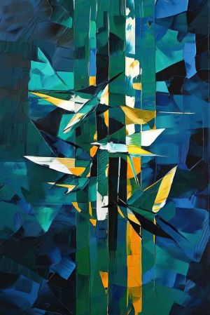 Harmonic Tapestry: Interwoven Colors wall art
