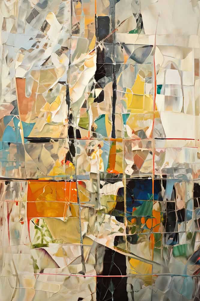 Ethereal Reflections: Palette of Abstract Enigma premium reproduction