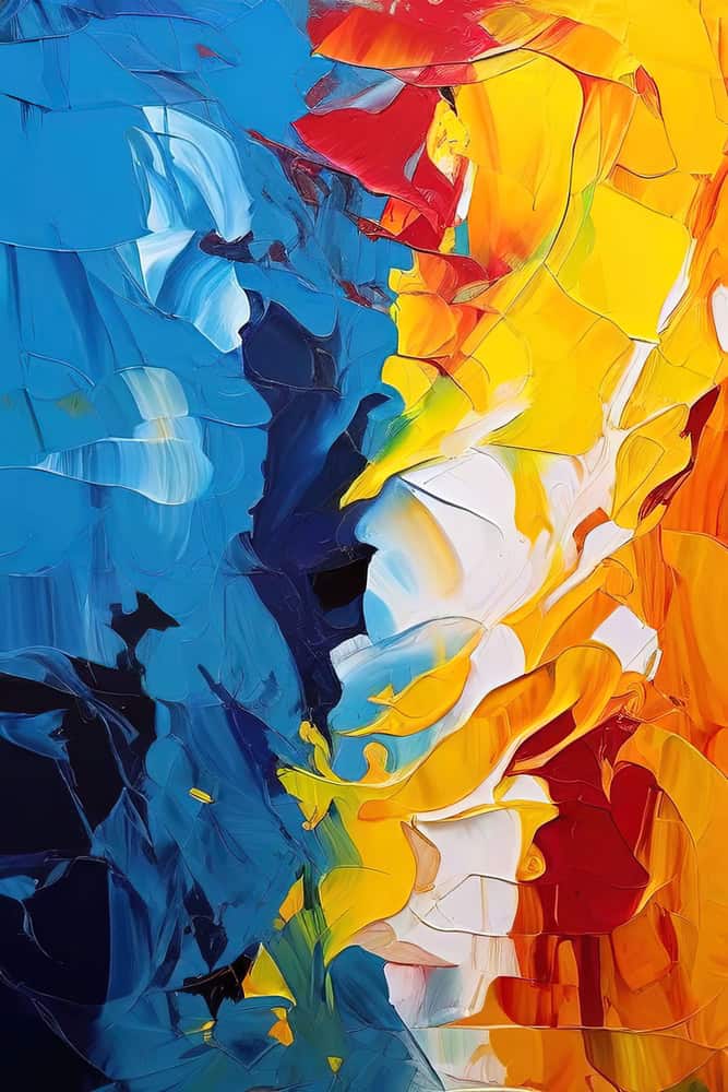 Ethereal Symphony: A Dance of Colors premium reproduction
