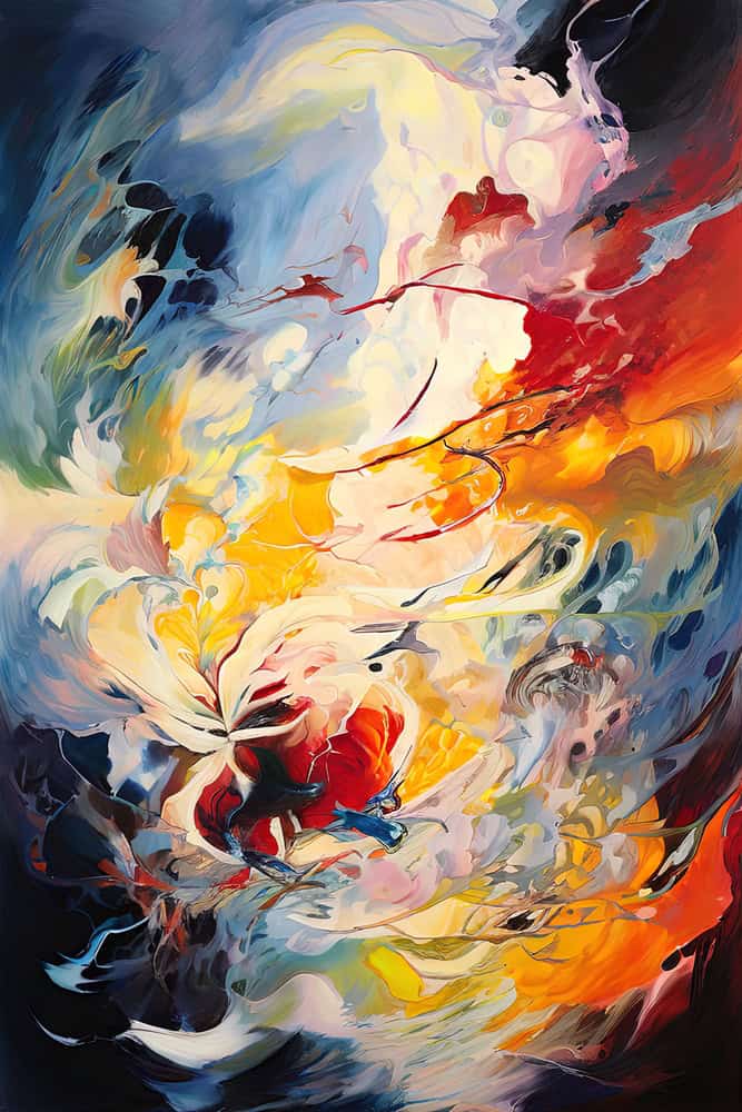 Celestial Whirlwind - Abstract Masterpiece premium reproduction