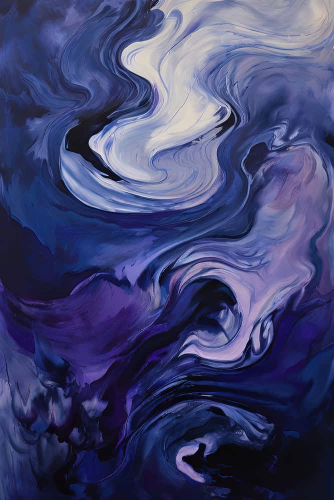 Ethereal Blue Symphony premium reproduction