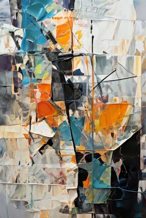 Harmonic Flux - Vibrant Abstract Expression wall art
