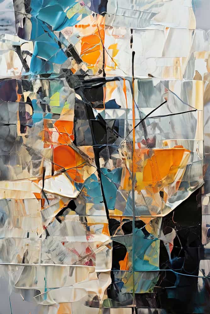 Harmonic Flux - Vibrant Abstract Expression premium reproduction