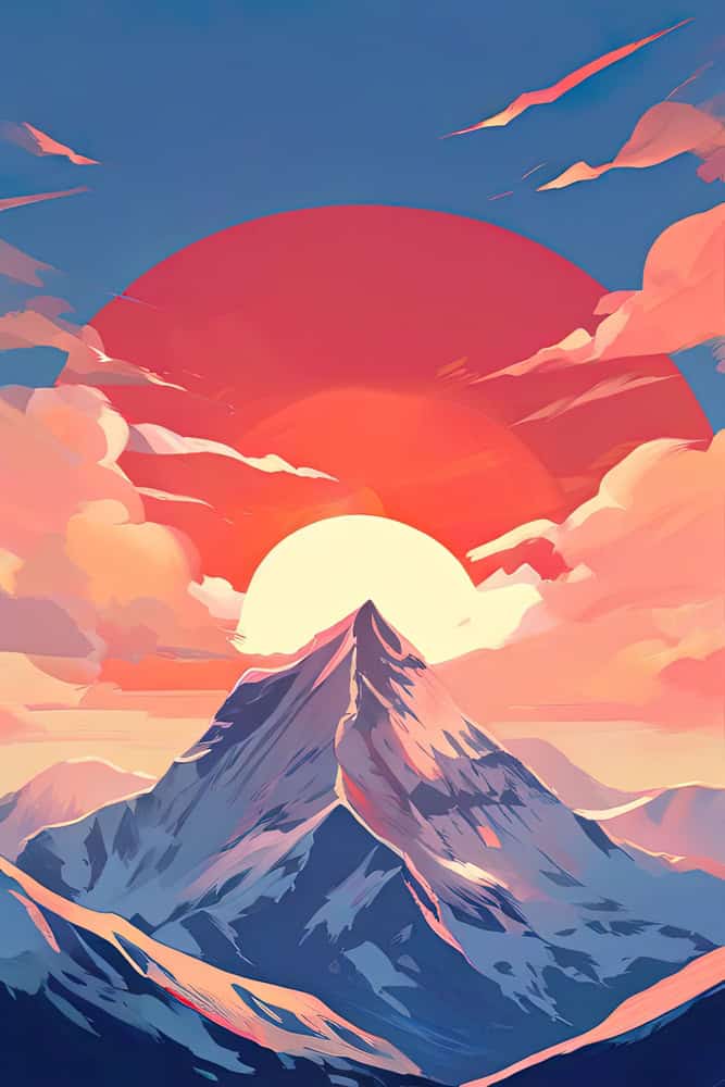 Ethereal Dawn: Peaks of Enchantment premium reproduction