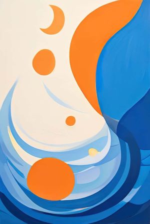 Luminous Harmony: Celestial Dance wall art