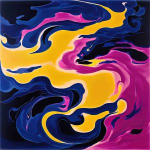 Ethereal Fusion: A Dance of Colors wall art