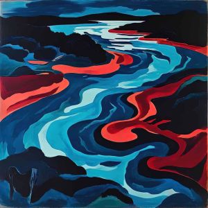 Ethereal Currents: A Symphony of Hues wall art