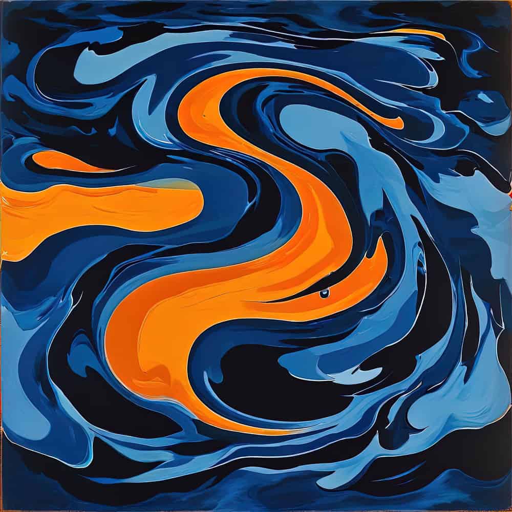 Ebb and Flow: The Dance of Colors premium reproduction