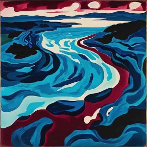 Fluid Horizons: The Dance of Waves wall art