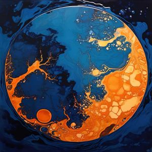 Celestial Fluidity: Cosmic Dance wall art