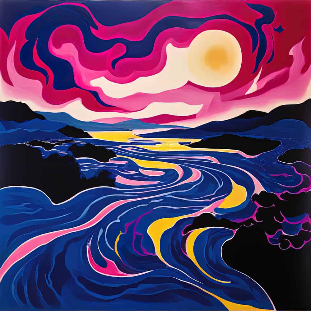 Luminous Tides: A Journey Through Color premium reproduction