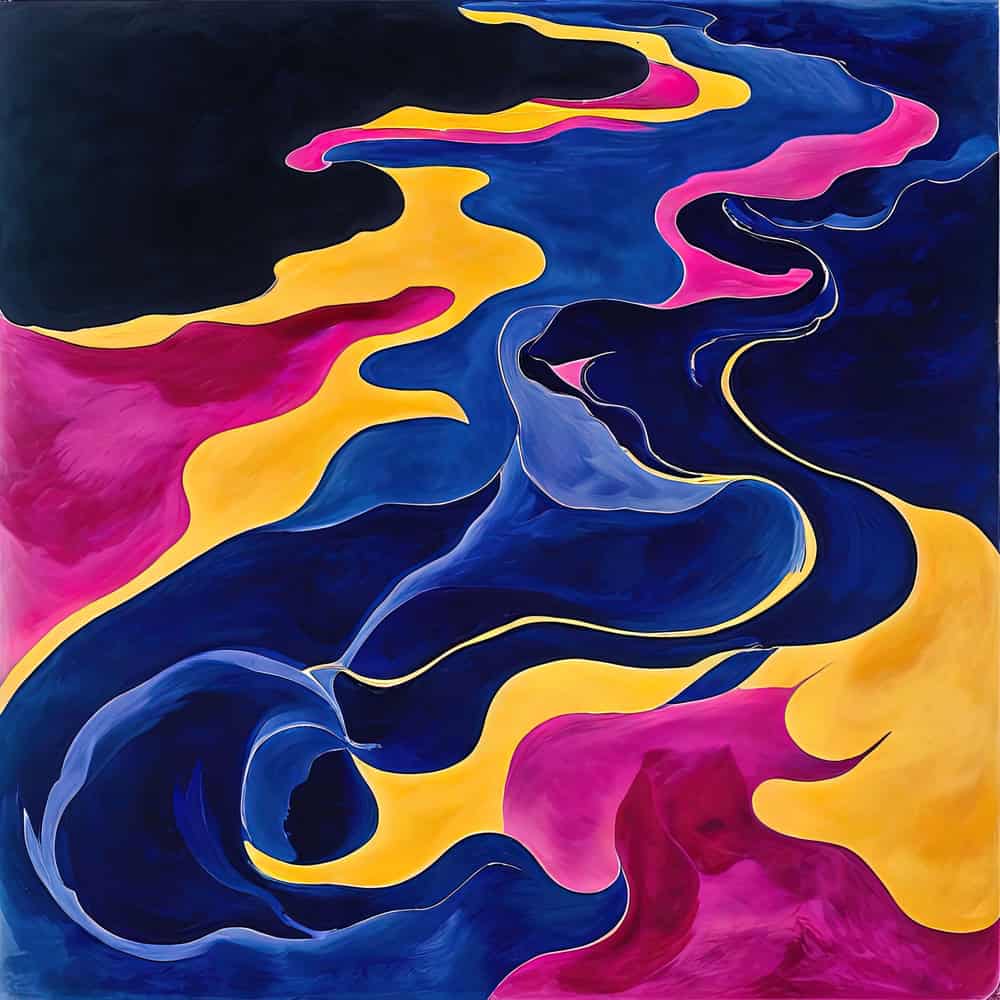 Chromatic Symphony: Flow of Colors premium reproduction