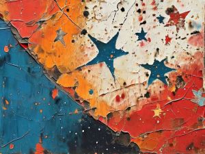 Celestial Horizons: A Constellation of Color wall art