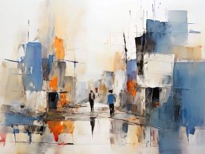 Urban Symphony: An Exploration in Color wall art