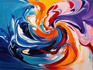 Ebullient Symphony in Color wall art