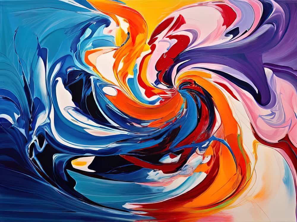 Ebullient Symphony in Color premium reproduction