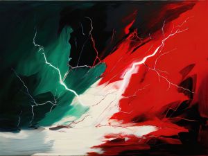 Dynamic Forces: A Symphony of Color wall art