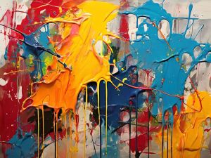Vibrant Symphony: Colors in Motion wall art
