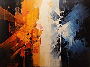 Luminescent Harmony: A Dance of Shades wall art