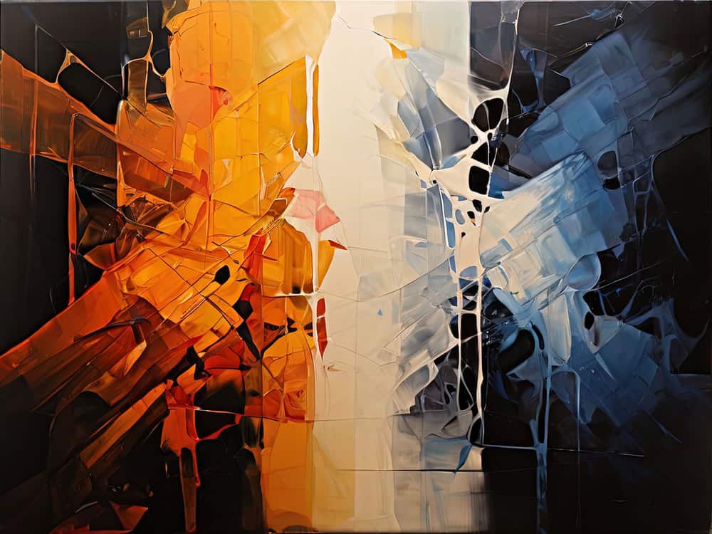 Luminescent Harmony: A Dance of Shades premium reproduction