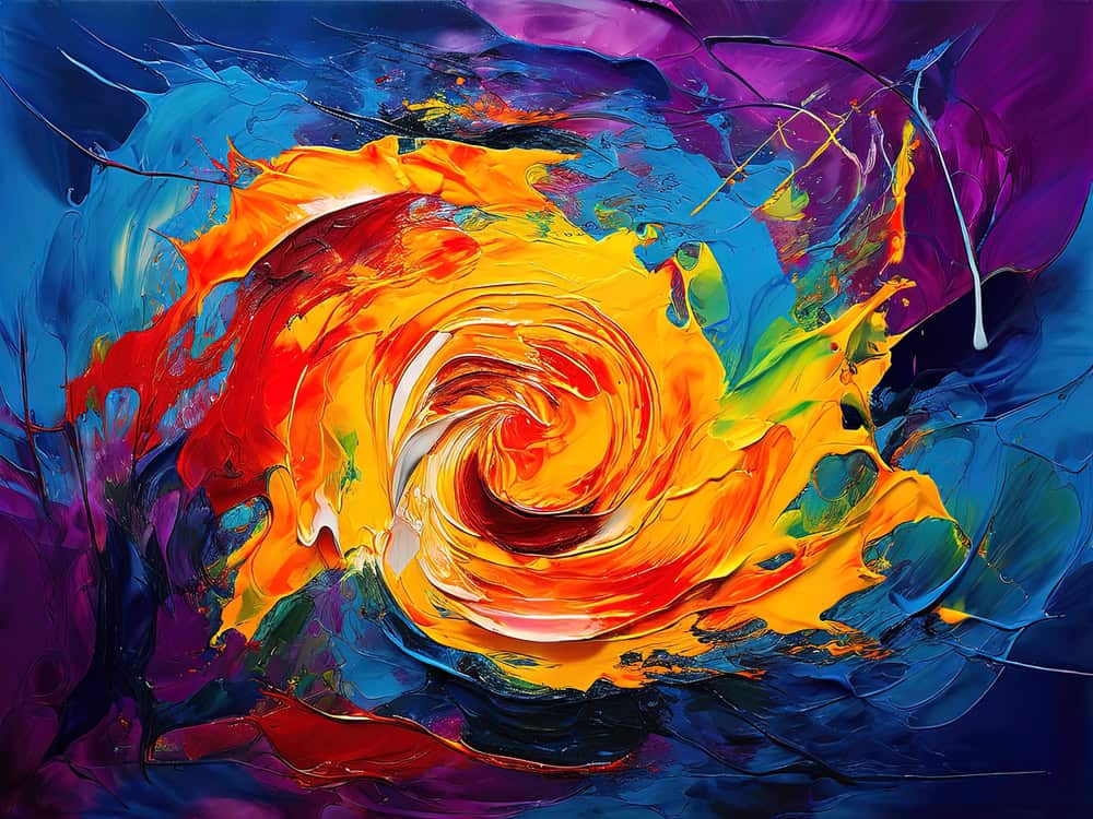 Chaos and Color: A Vortex of Emotion premium reproduction