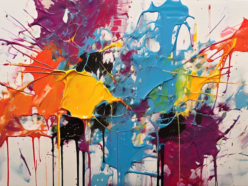 Vibrant Symphony: A Modern Abstract Expression premium reproduction