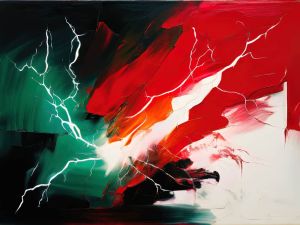 Tempestuous Harmony: A Dance of Color wall art