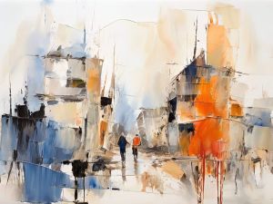 Ethereal Urban Symphony wall art
