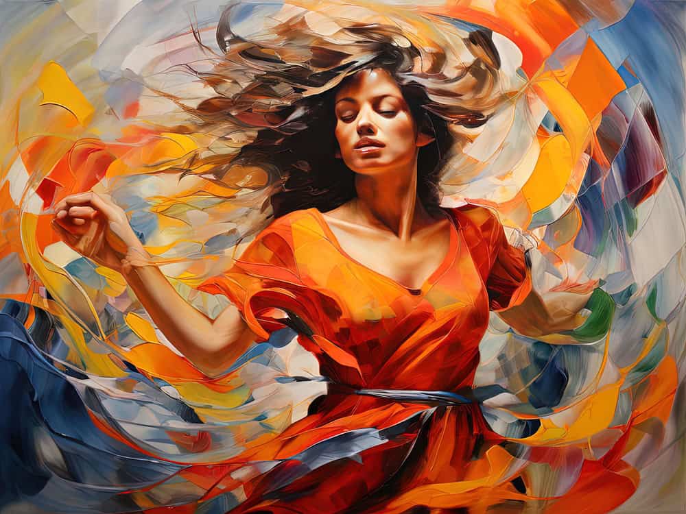 Ethereal Dance of Colors premium reproduction