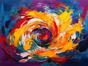 Vortex of Vibrancy: A Symphony in Color wall art