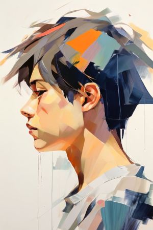 Harmonious Dreamscape - Contemporary Portrait wall art