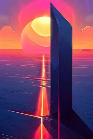 Ethereal Dusk: Metaphysical Horizons wall art