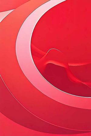 Ethereal Crimson Contours wall art