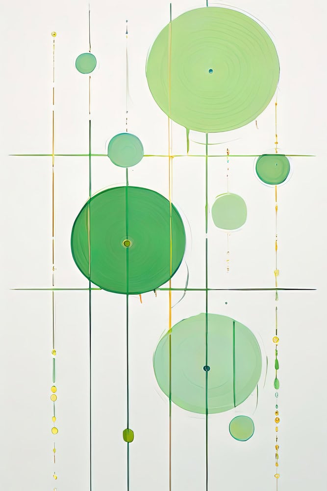 Celestial Harmony: Circles in Motion premium reproduction