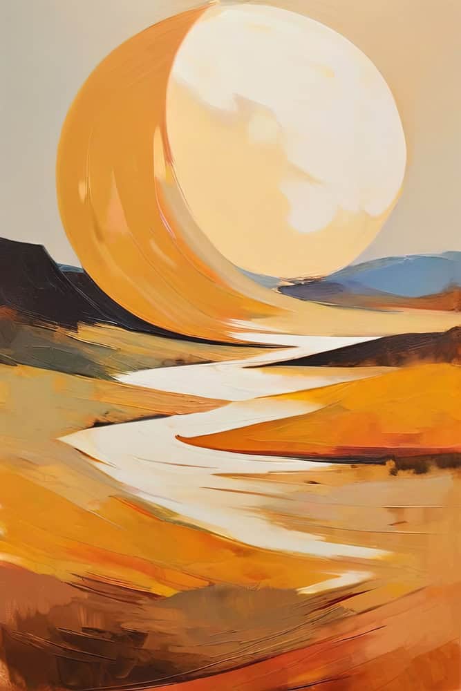 Ethereal Sunset - Flow of Serenity premium reproduction