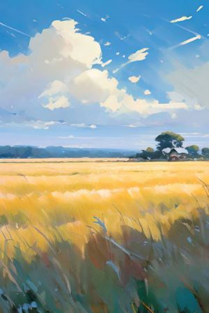 Whispers of the Golden Meadow wall art