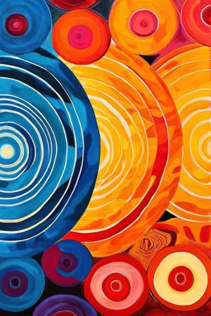 Celestial Harmony: Concentric Vibrations wall art