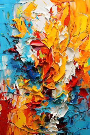Vibrant Effusion: A Dance of Colors wall art