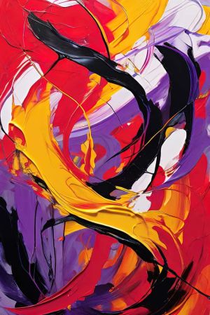 Chromatic Symphony: Dance of Colors wall art